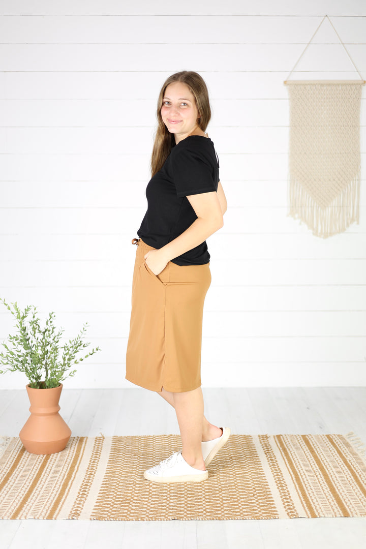 Mod Everyday Skirt- Caramel