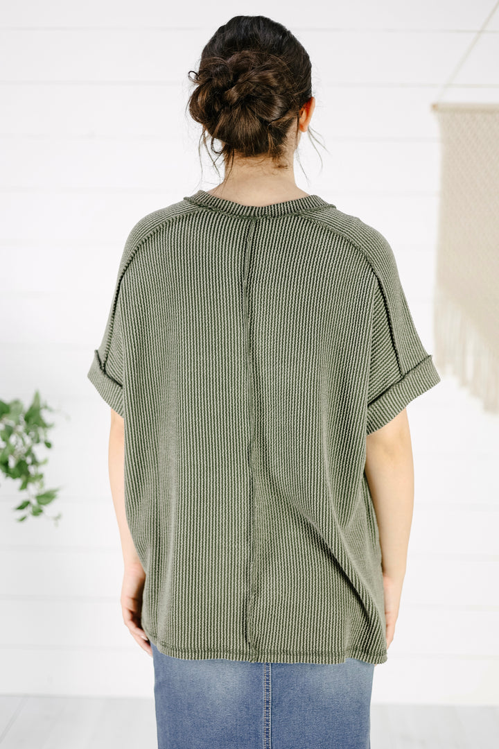 Briggs Top - Dk. Olive