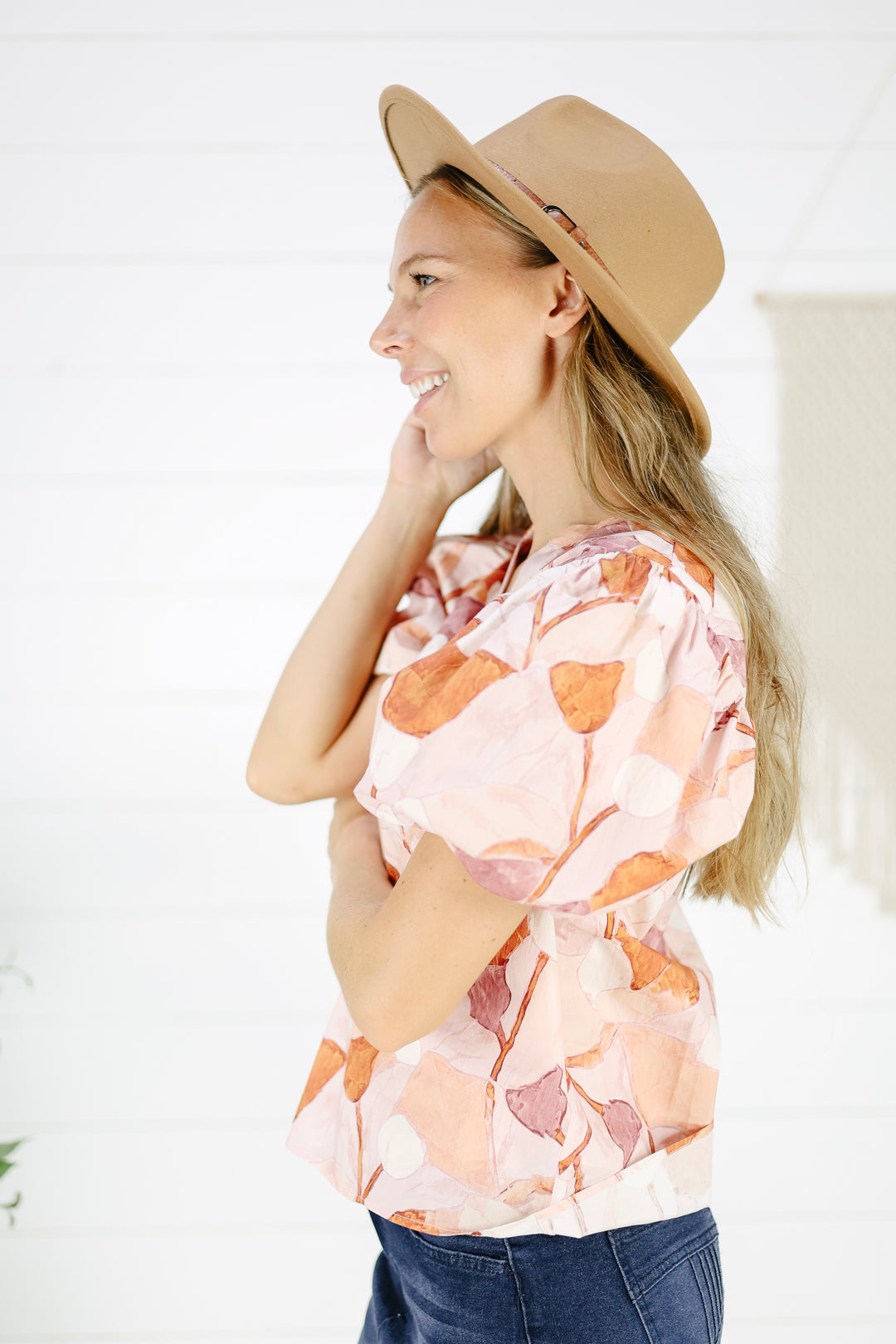 Britt Floral Blouse - Pink