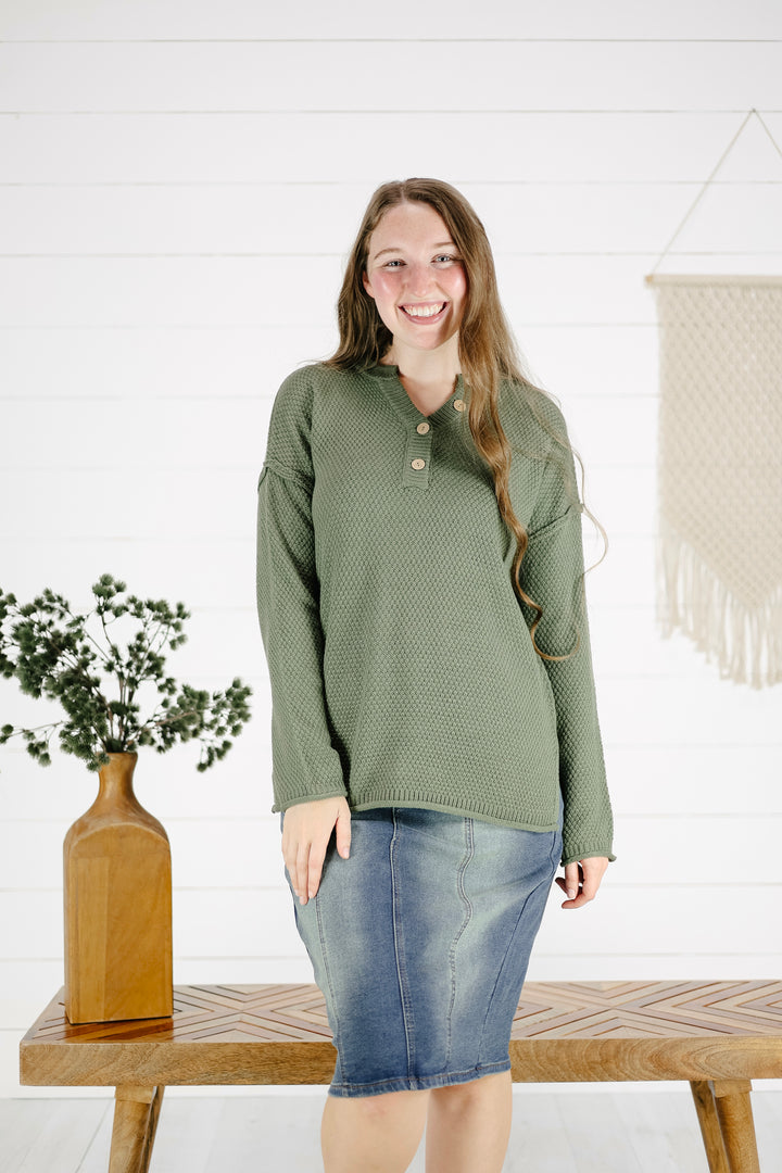 Judith Sweater - Lt. Olive