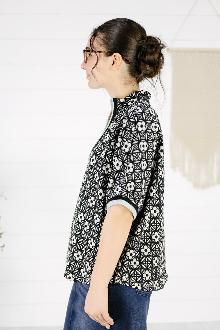 Giovanni Textured Top - Black