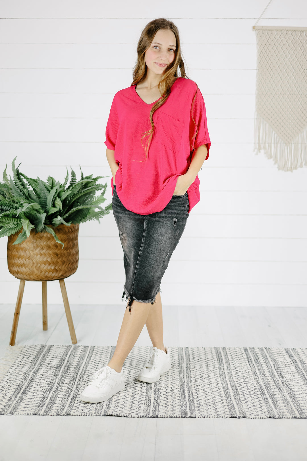 Brandi Top -Viva Magenta