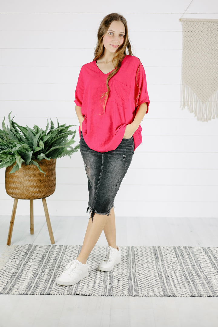 Brandi Top -Viva Magenta