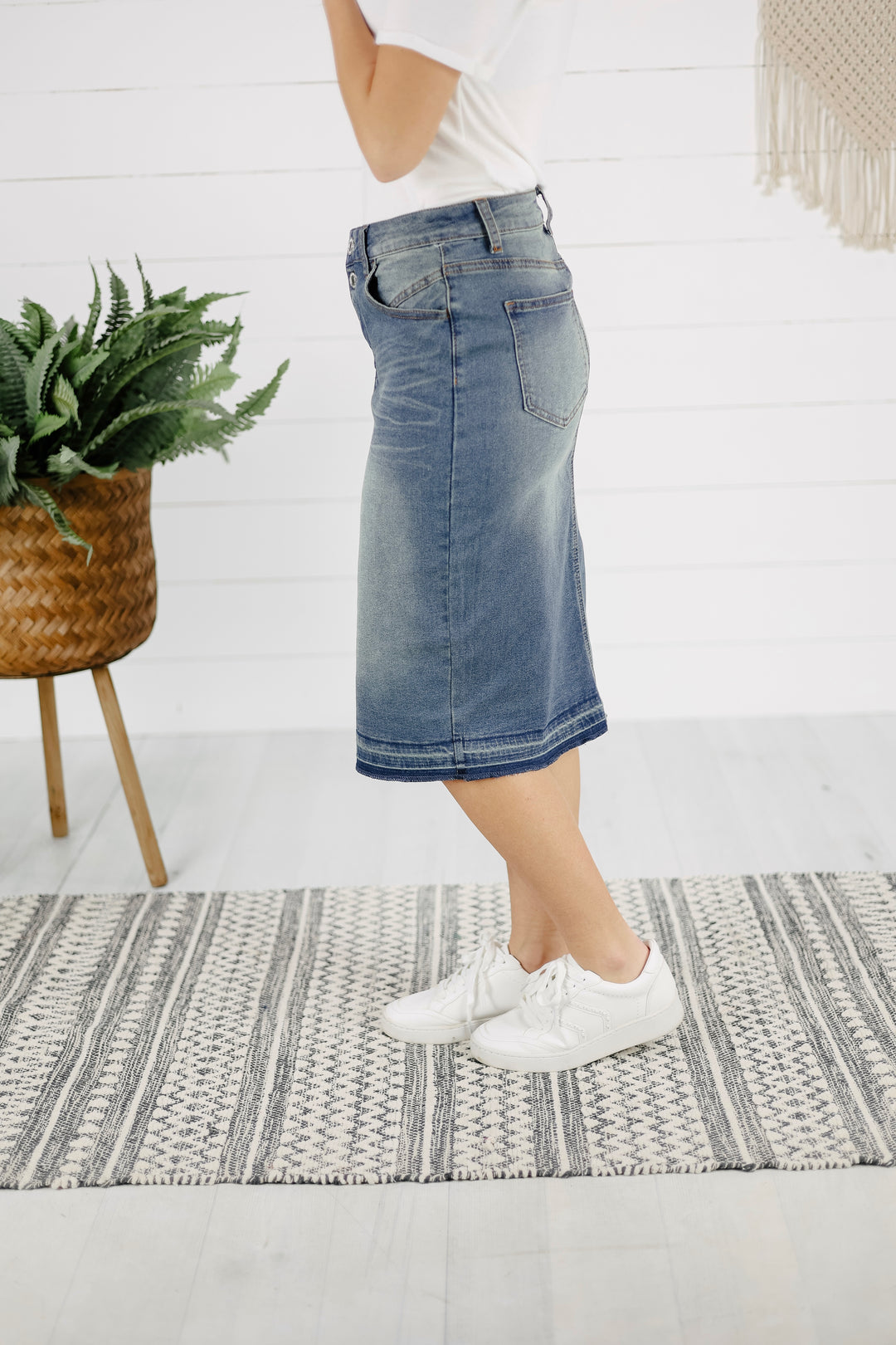 Holden Denim Skirt - Vintage Wash