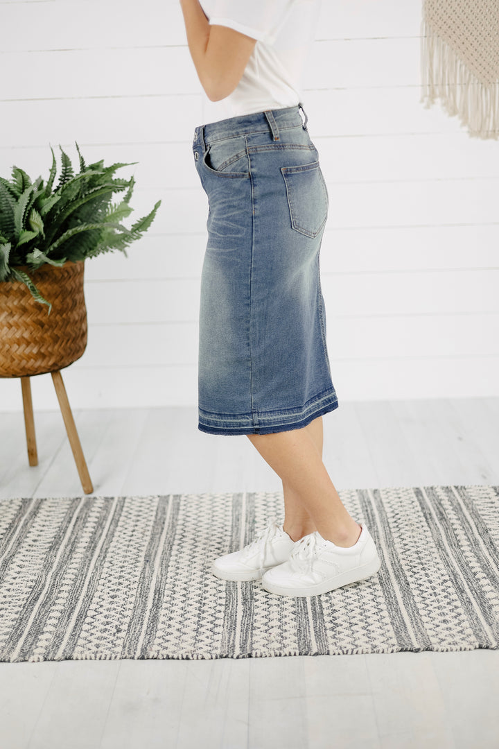 Holden Denim Skirt - Vintage Wash