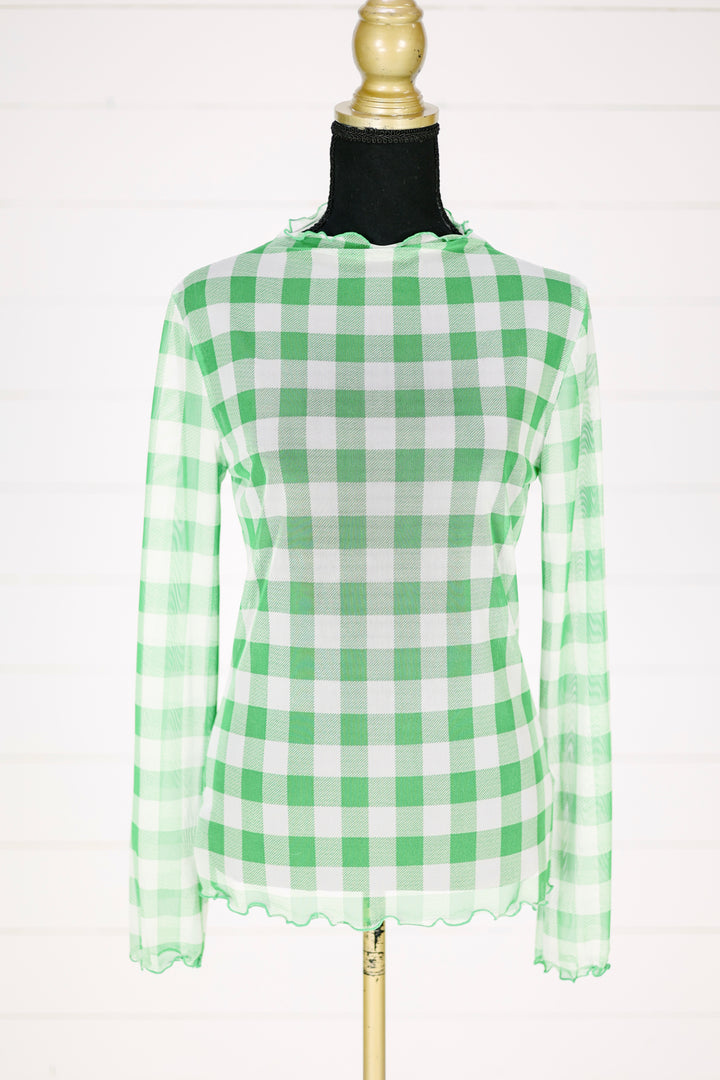 Daxton Mesh Top- Green