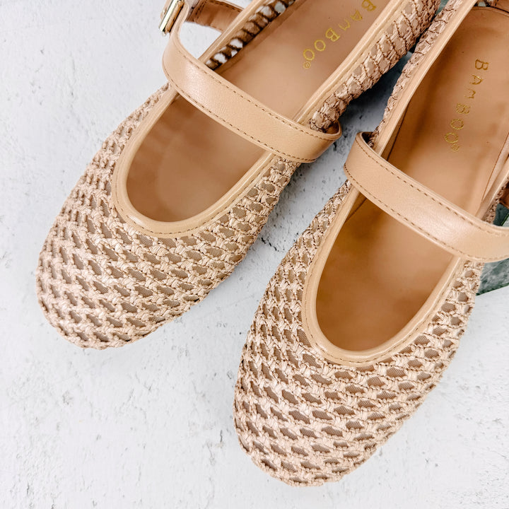 Mary Jane Ballet Shoe- Natural