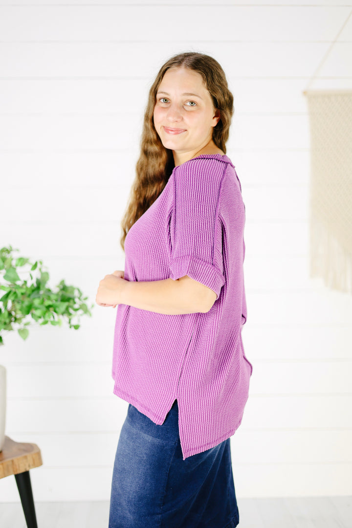 Briggs Top - Lt Plum