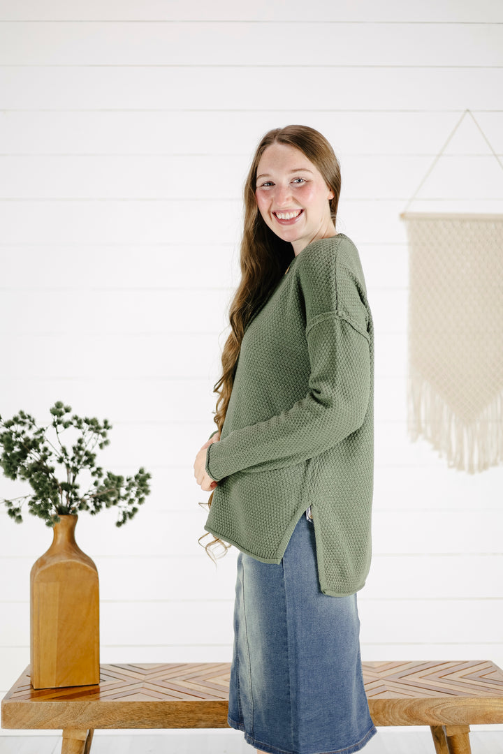 Judith Sweater - Lt. Olive