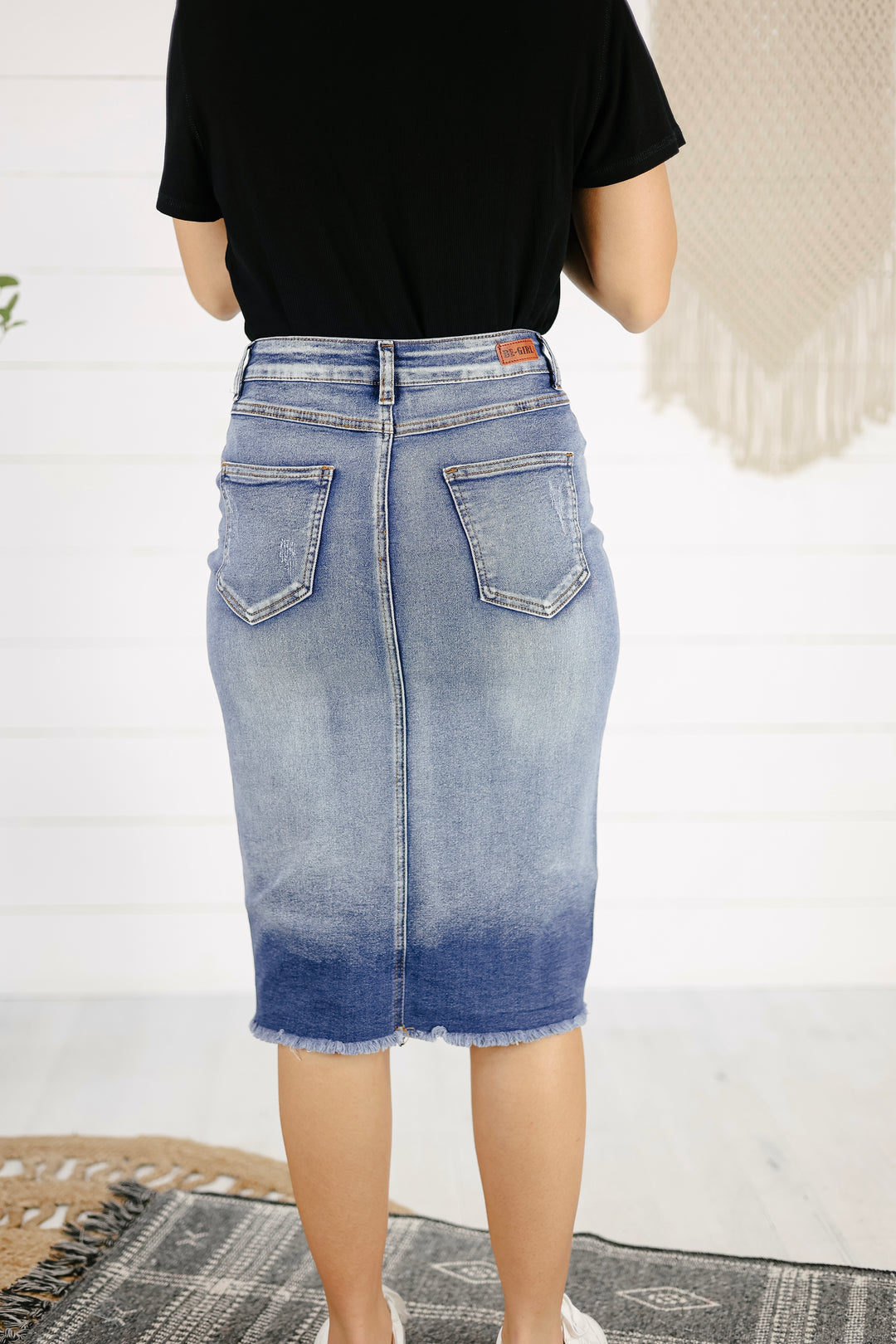 Harrison Denim Skirt - Blush Wash