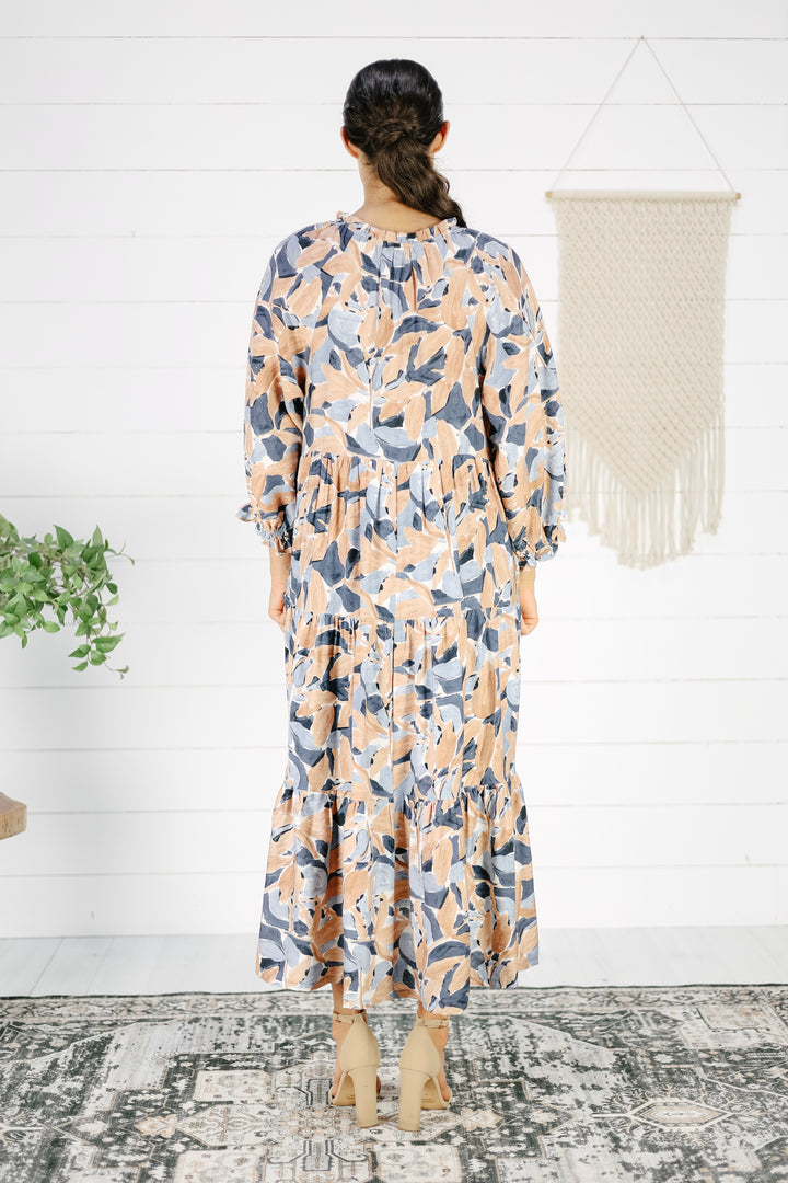 Boniva Tiered Dress - Blue
