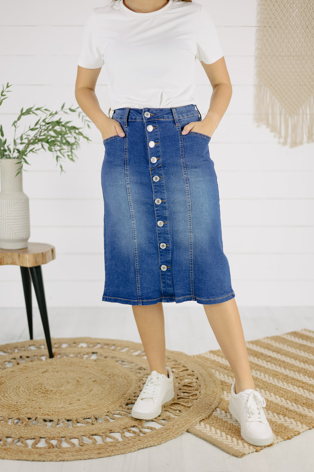 Denali Denim Skirt - Indigo