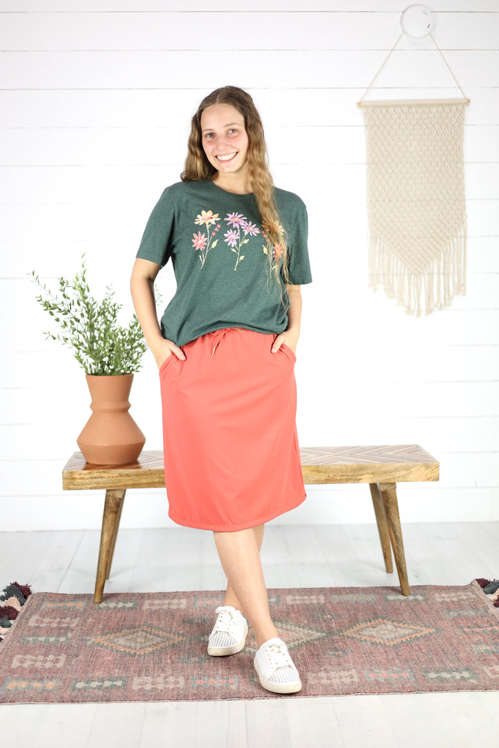 Mod Everyday Skirt- Poppy