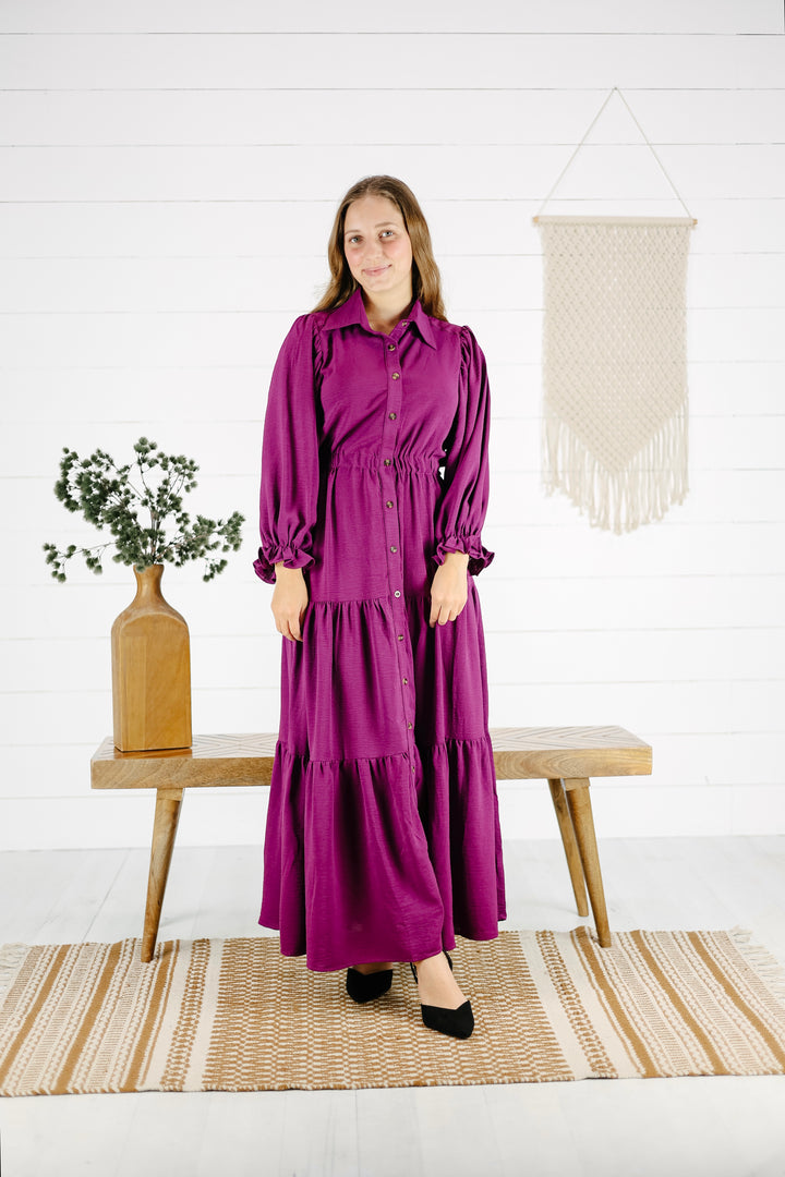 Bonnie Maxi Dress - Magenta/Final Sale