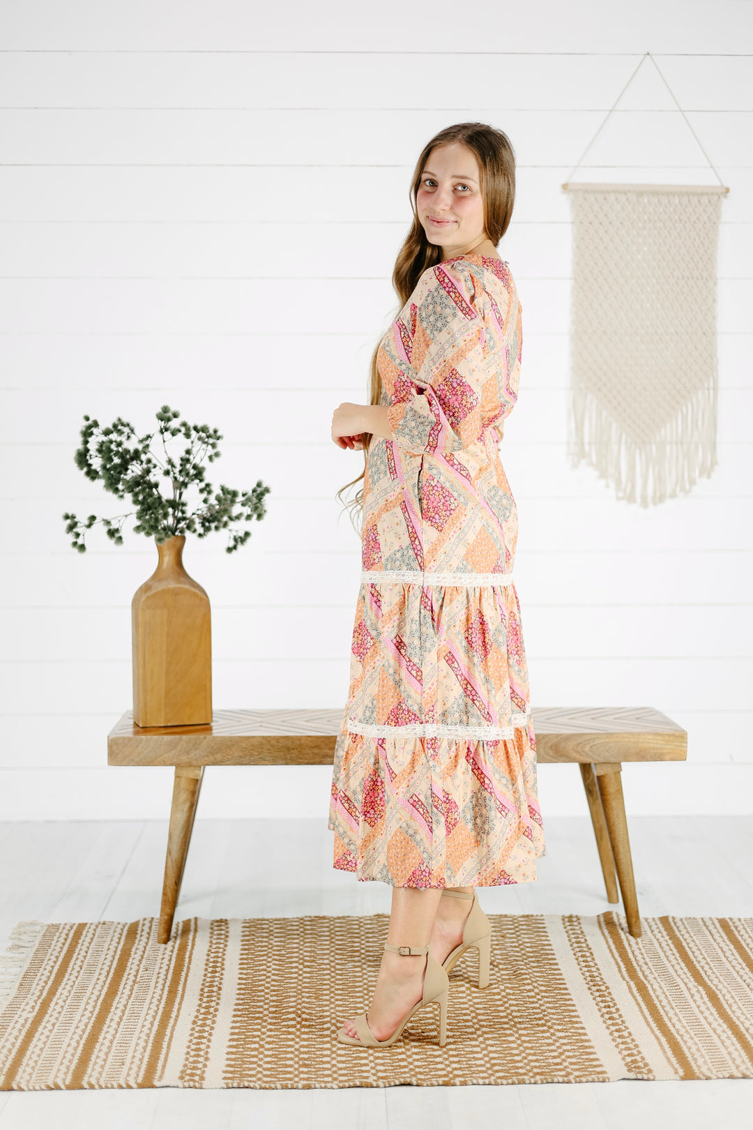 Varina Patchwork Dress - Multi
