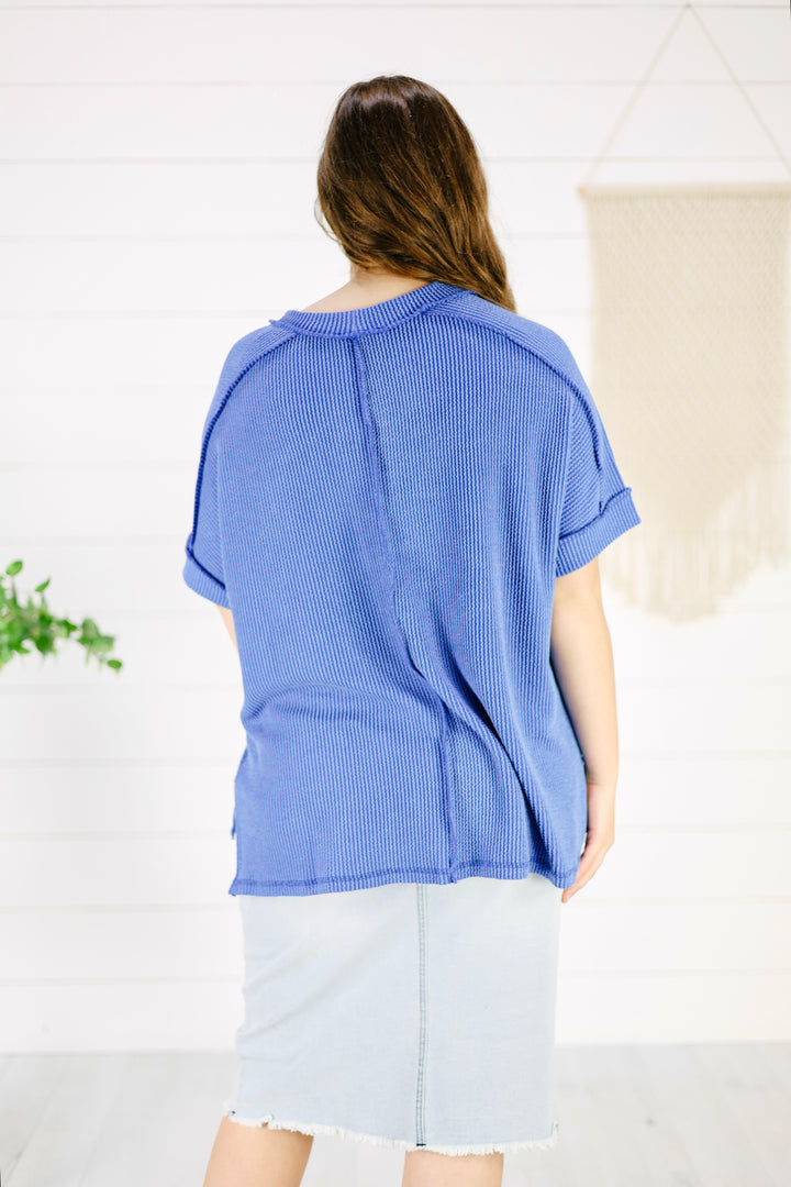 Briggs Top - Bright Blue