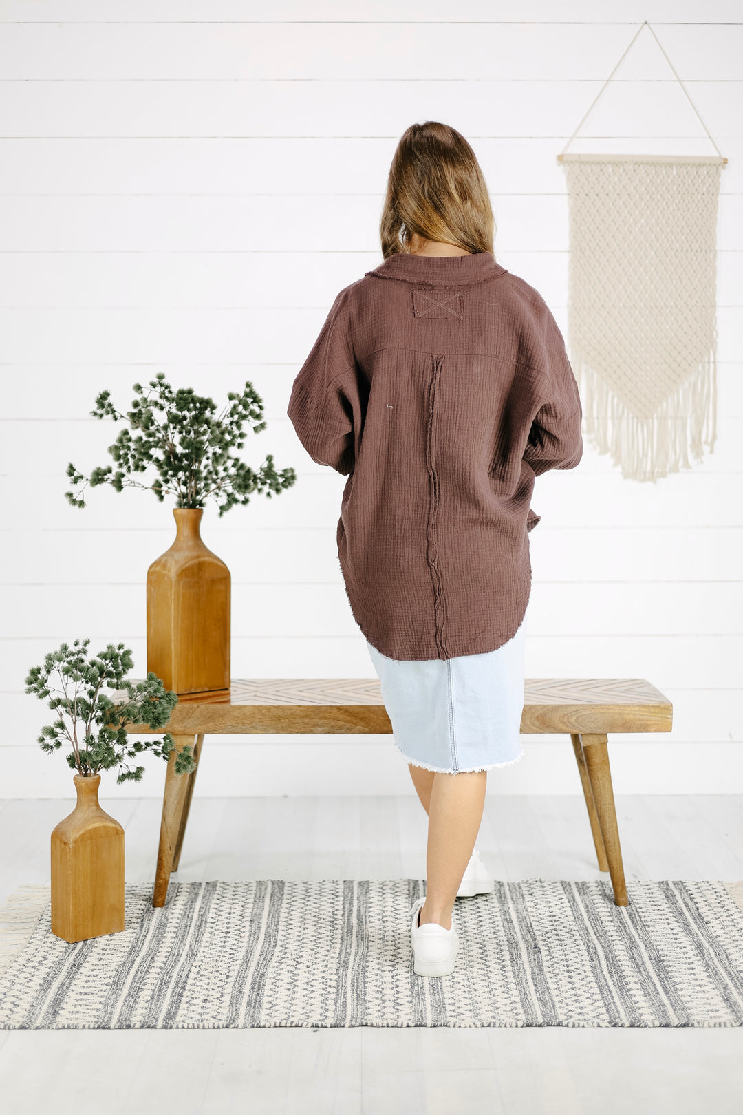 Remi Top -Mahogany