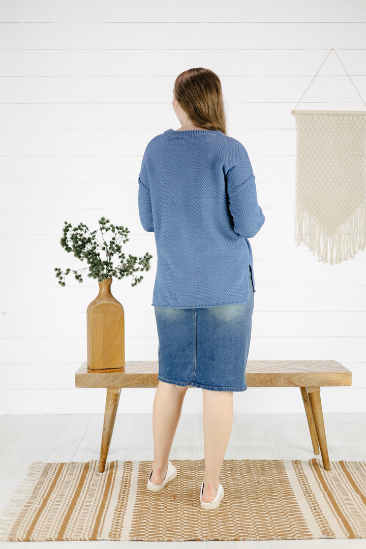 Judith Sweater - Dusty Blue