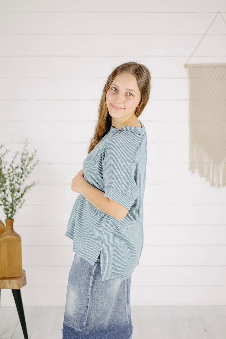 Briggs Top - Azul Gris