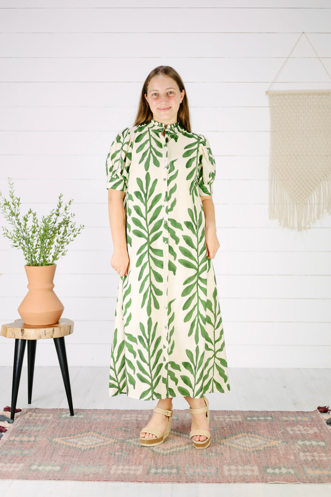 camilla midi dress SANCIA Camilla Puff Sleeve Midi Dress