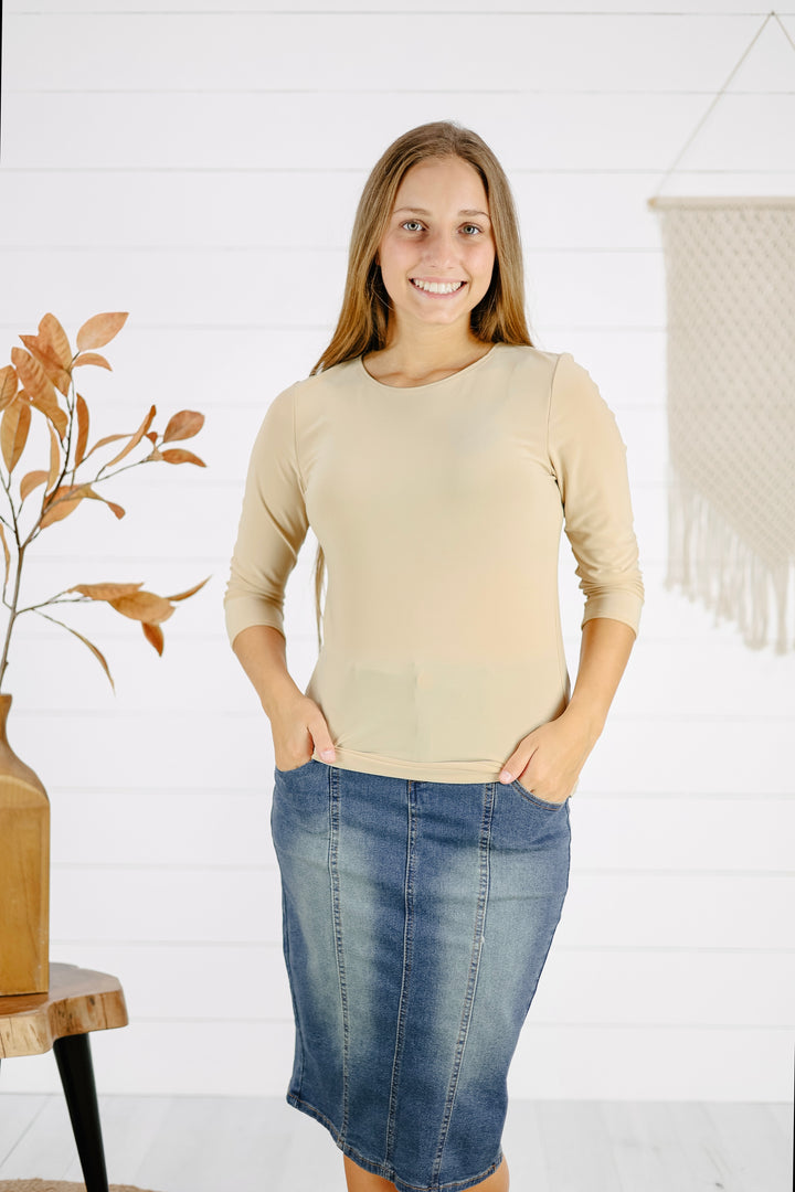 Jessa Layering Top - Taupe