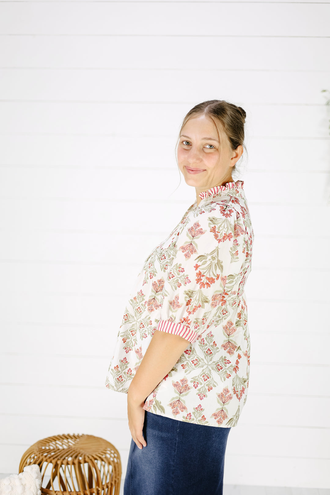 Layke Print Top- Red