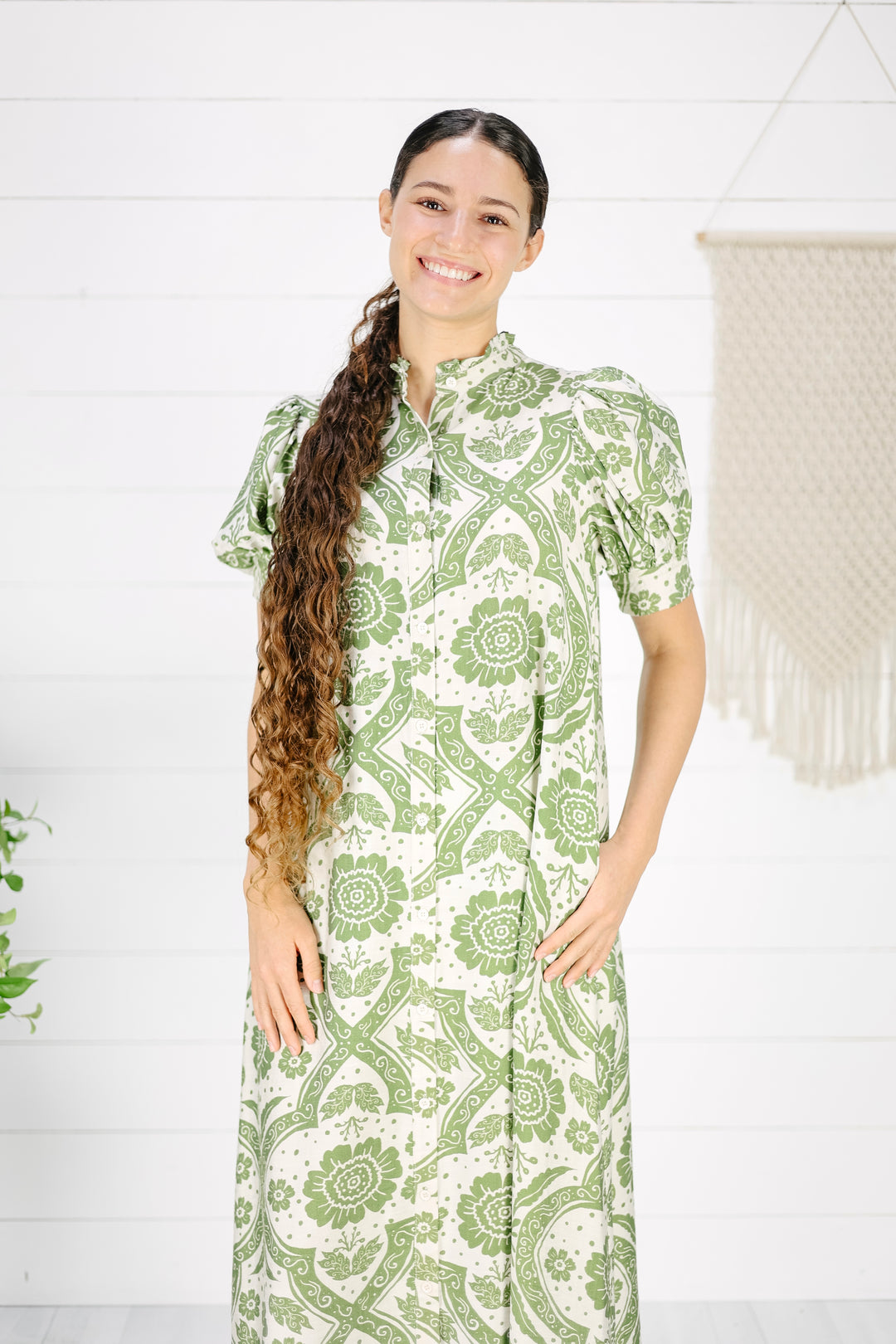 Talla Floral Maxi Dress - Green