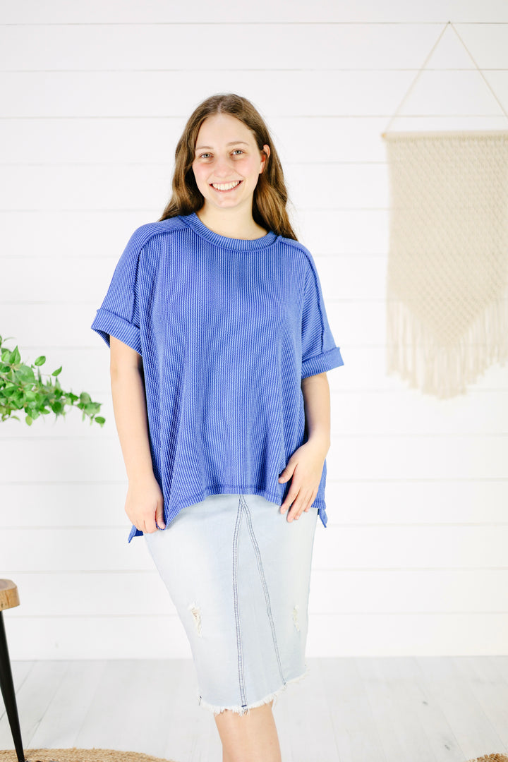 Briggs Top - Bright Blue