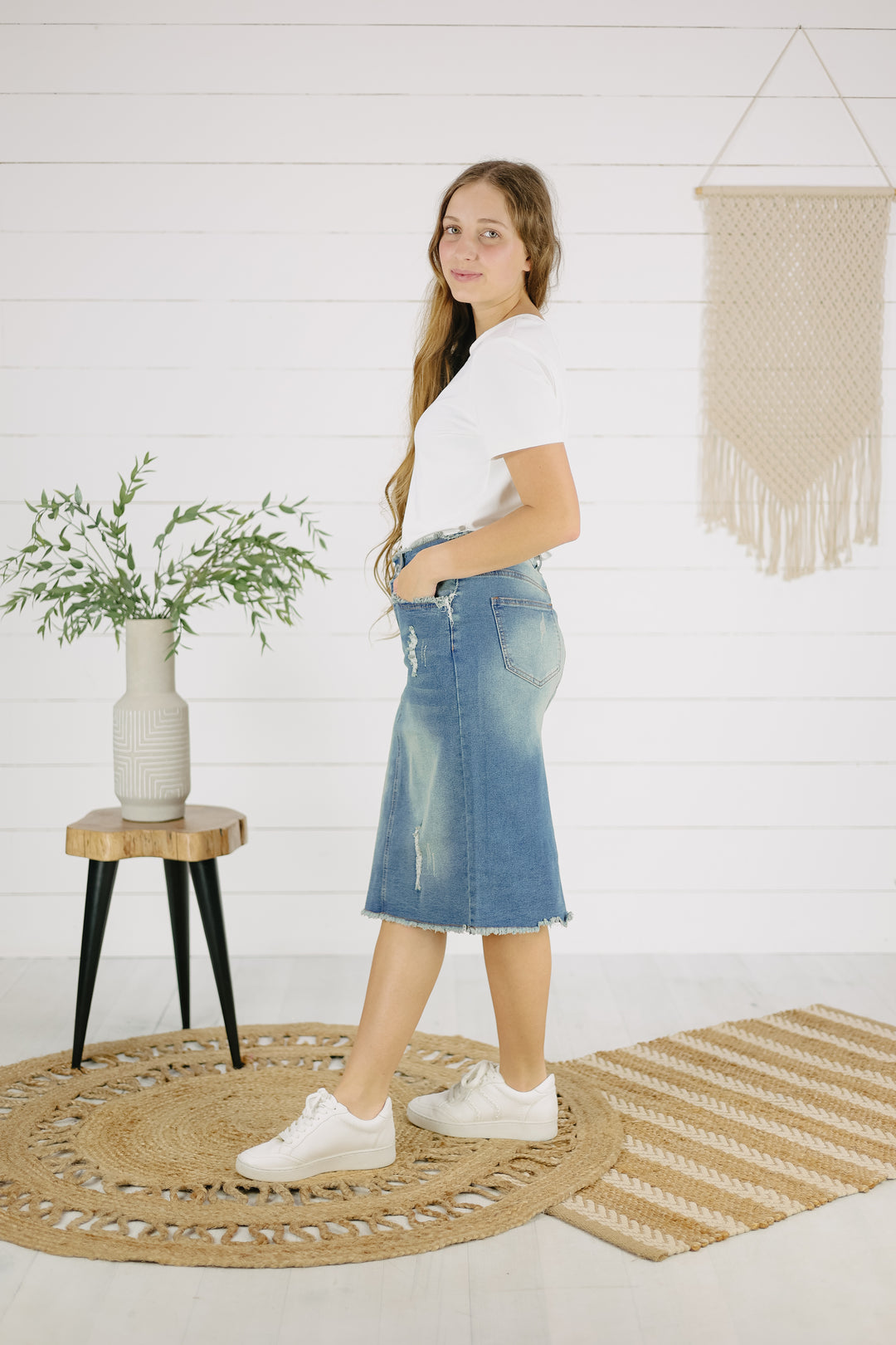 Miles Denim Skirt -Vintage Wash