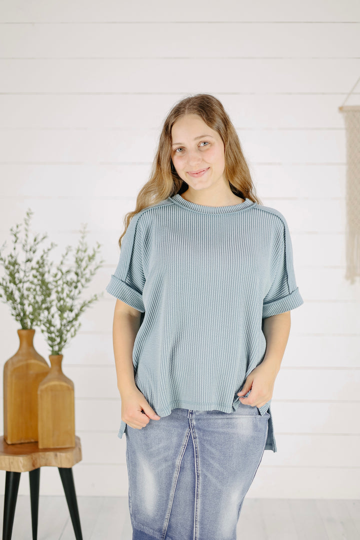 Briggs Top - Azul Gris