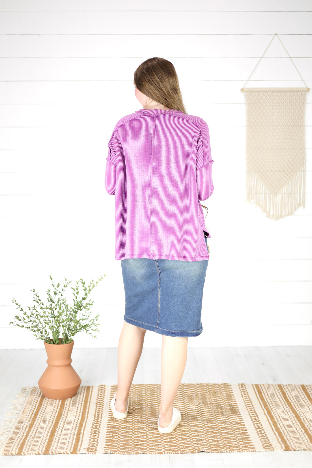 Baylor Top- Lt. Plum