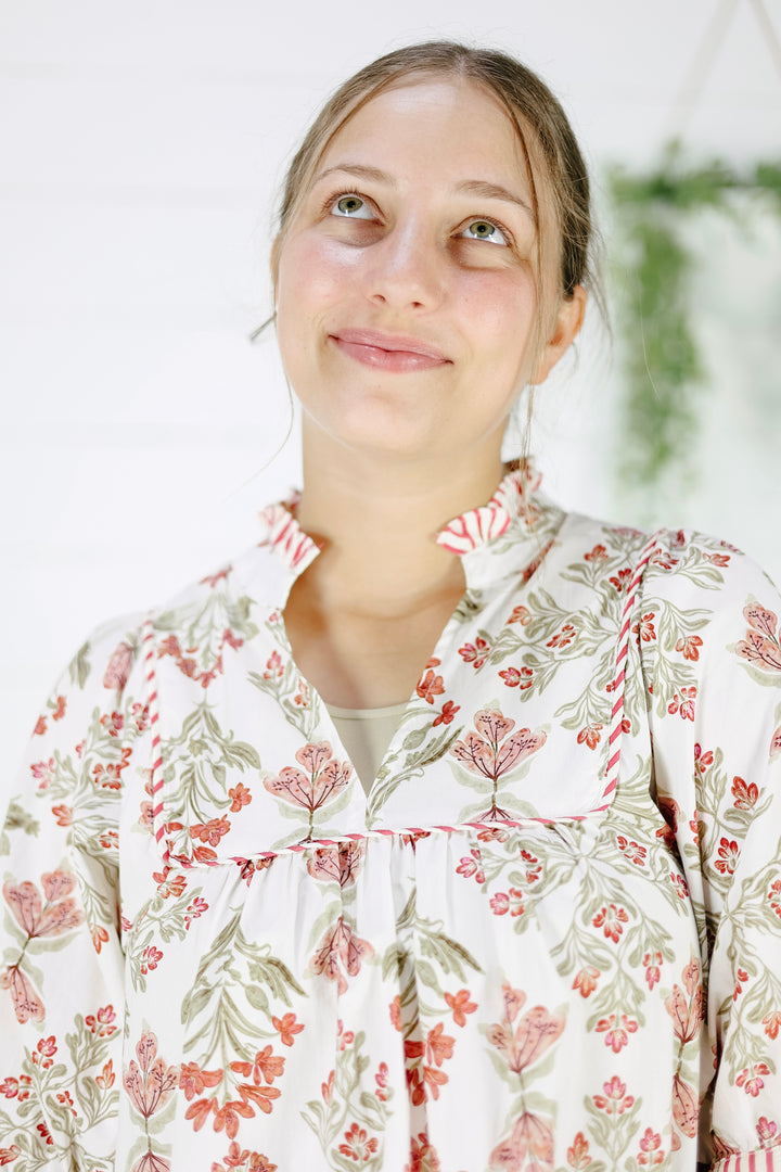 Layke Print Top- Red