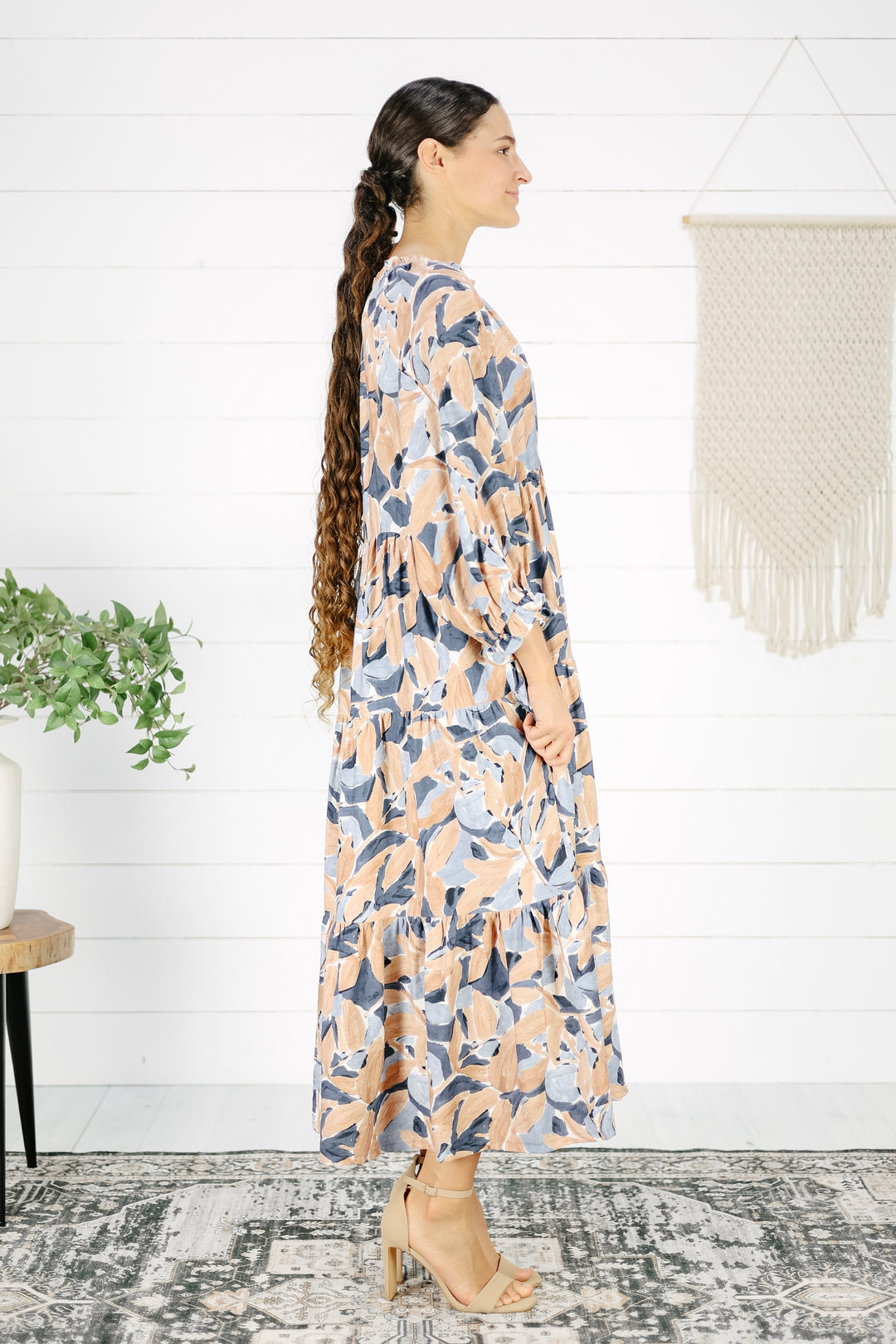 Boniva Tiered Dress - Blue
