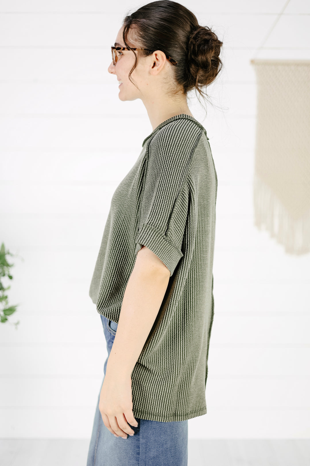 Briggs Top - Dk. Olive
