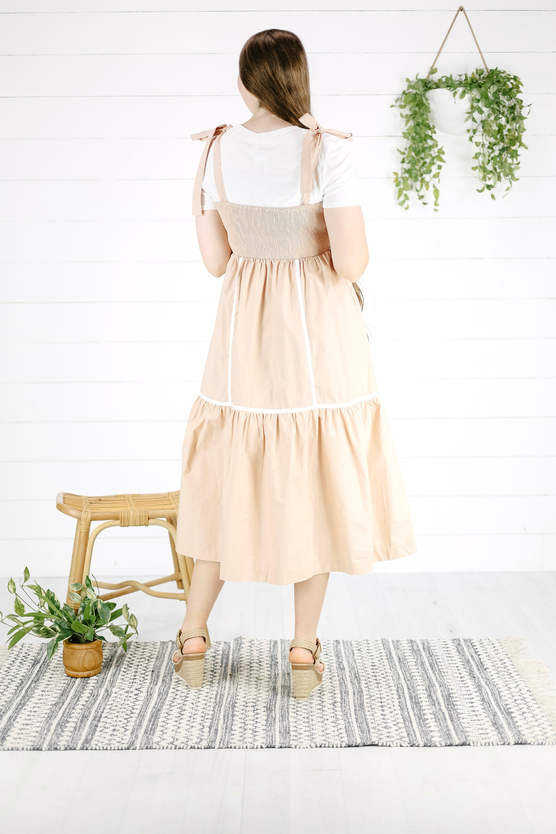 Gabi Jumper Dress - Taupe