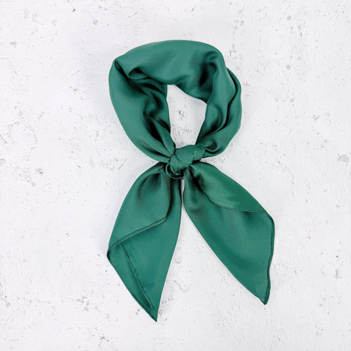 Square Neck Scarf-Hunter Green