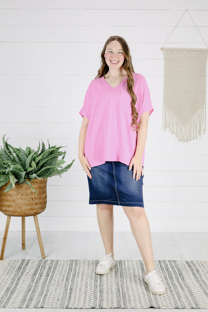 Brandi Top -Candy Pink