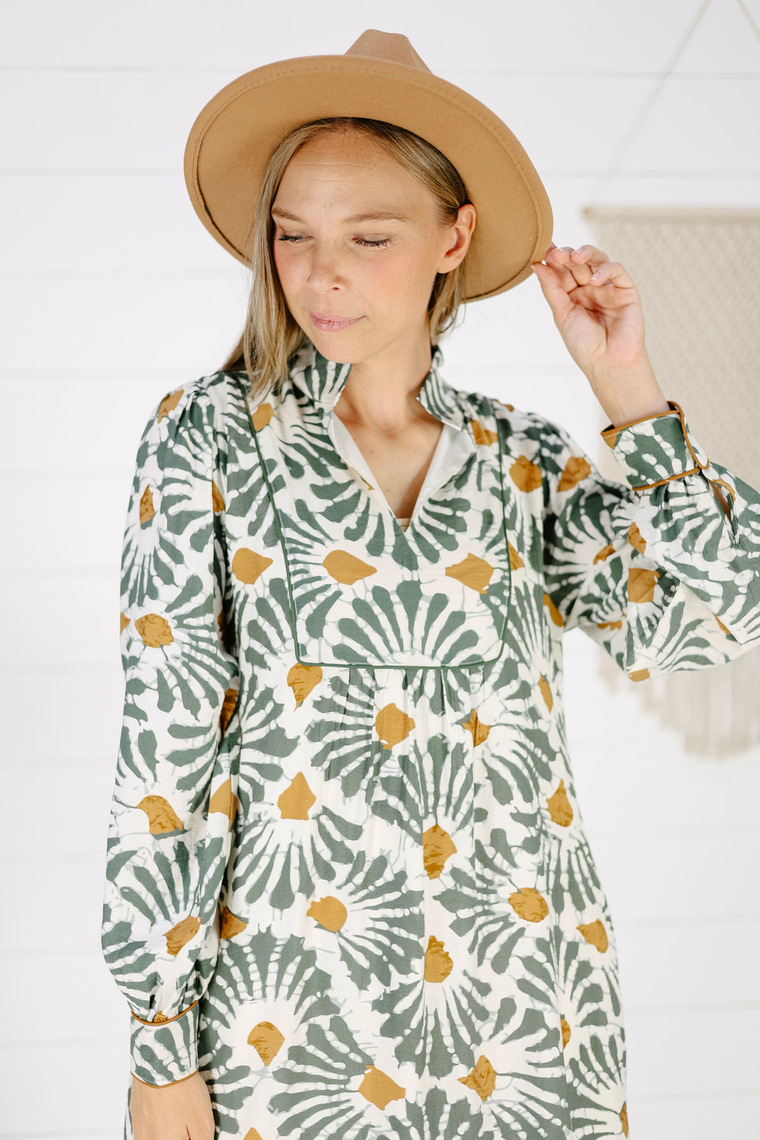 Marsha Print Maxi Dress- Olive