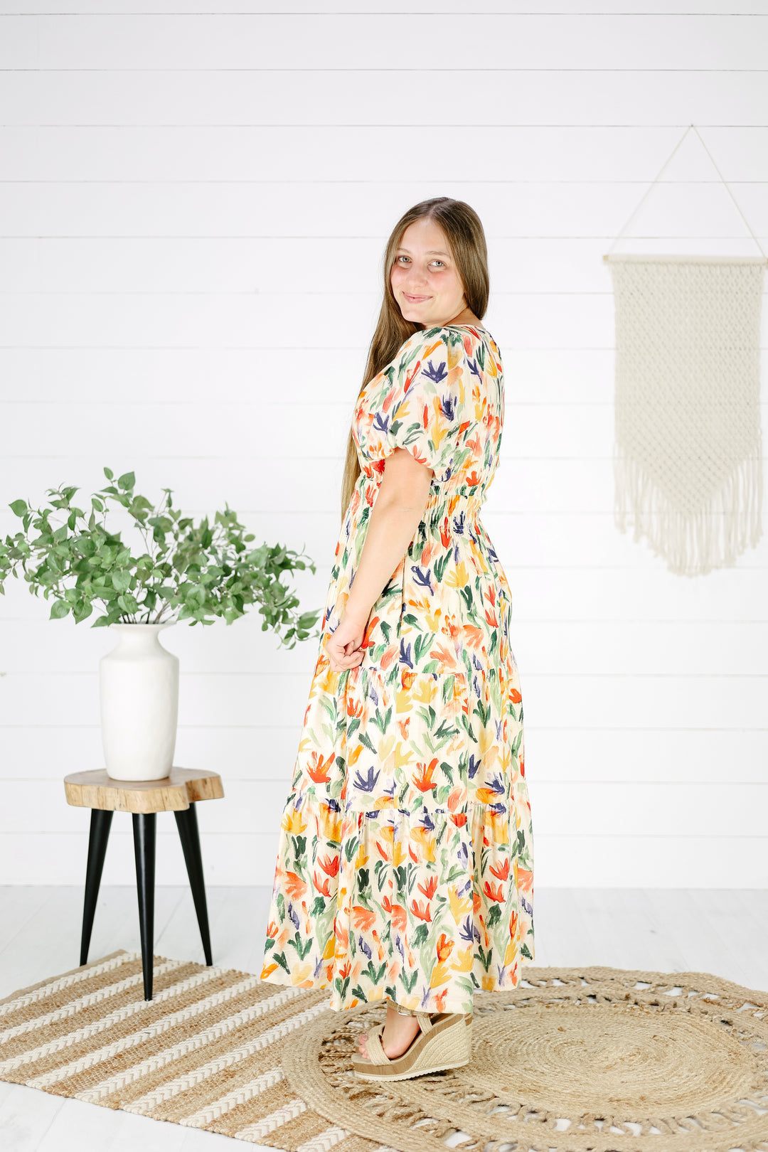 Emerson Floral Maxi Dress- Red