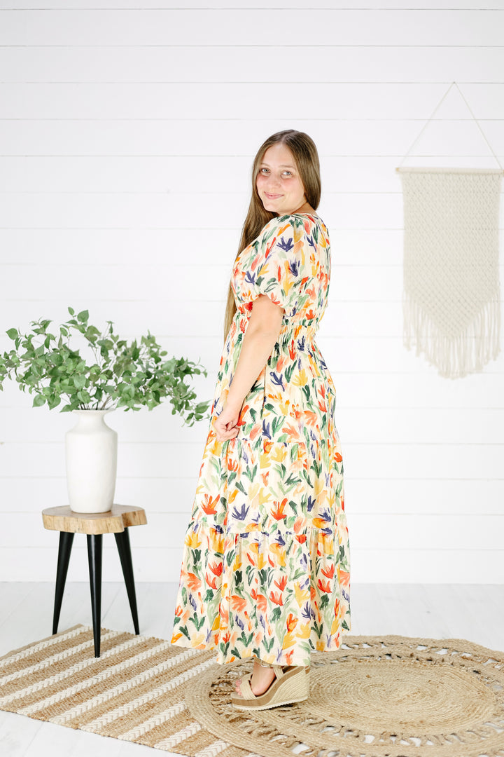 Emerson Floral Maxi Dress- Red