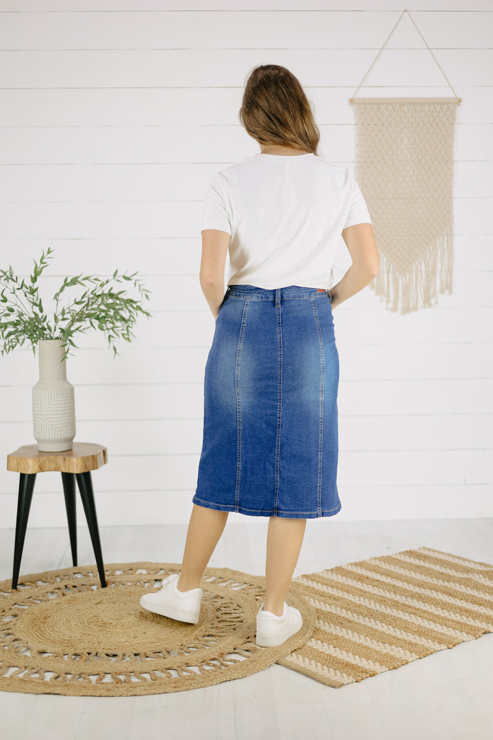 Denali Denim Skirt - Indigo