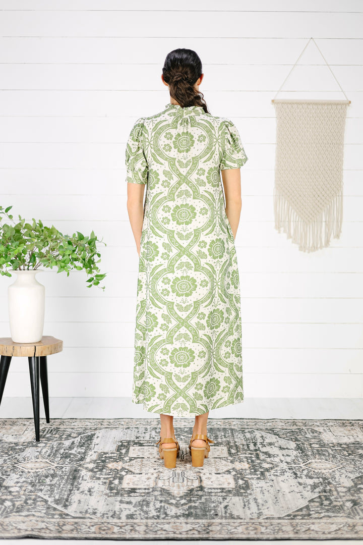 Talla Floral Maxi Dress - Green