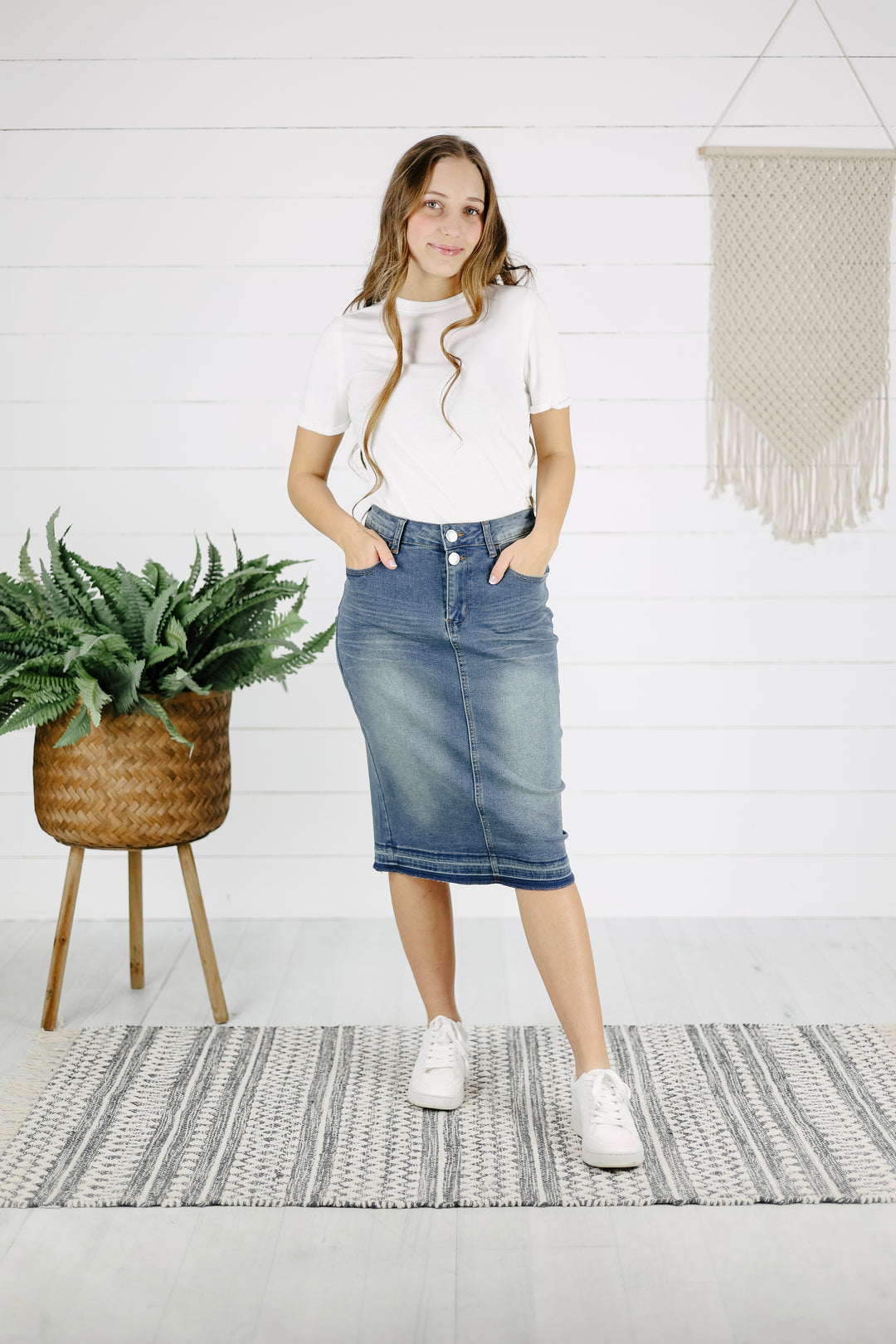 Holden Denim Skirt - Vintage Wash
