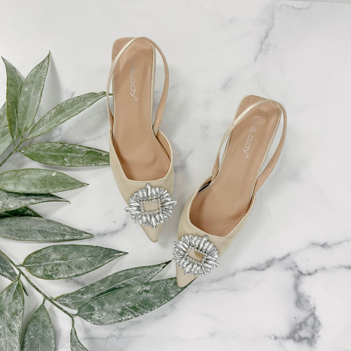 Santorini Heels - Nude