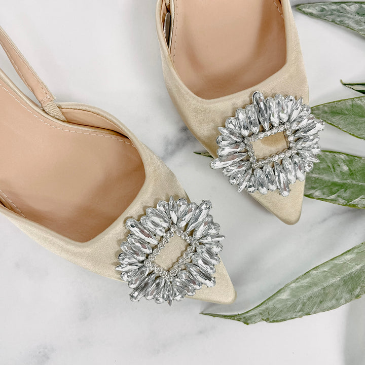 Santorini Heels - Nude
