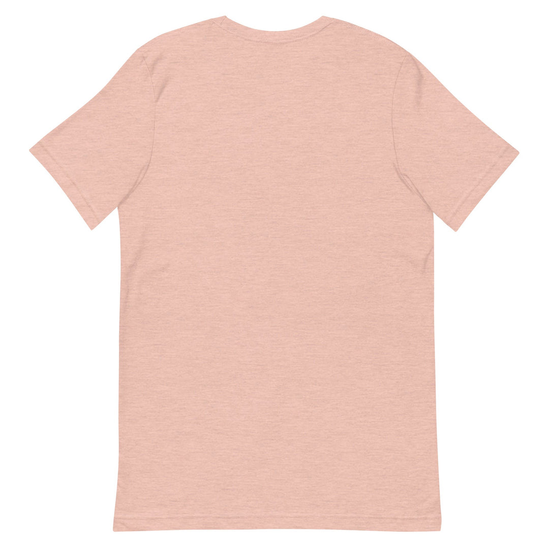 Quick Ship Flower T-Shirt- Heather Prism Peach