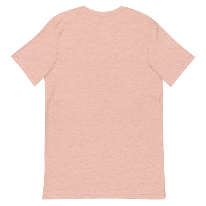 Quick Ship Flower T-Shirt- Heather Prism Peach