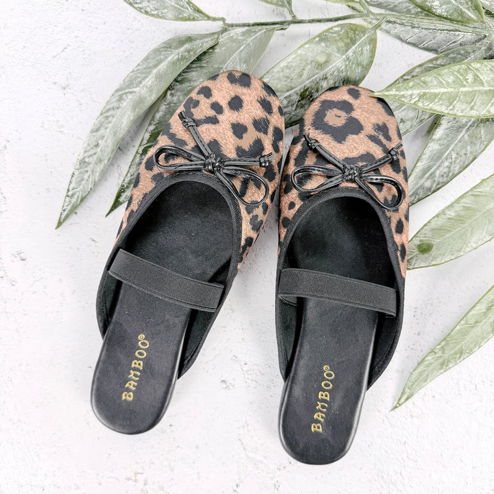 Casson Leopard Ballet Shoe- Black