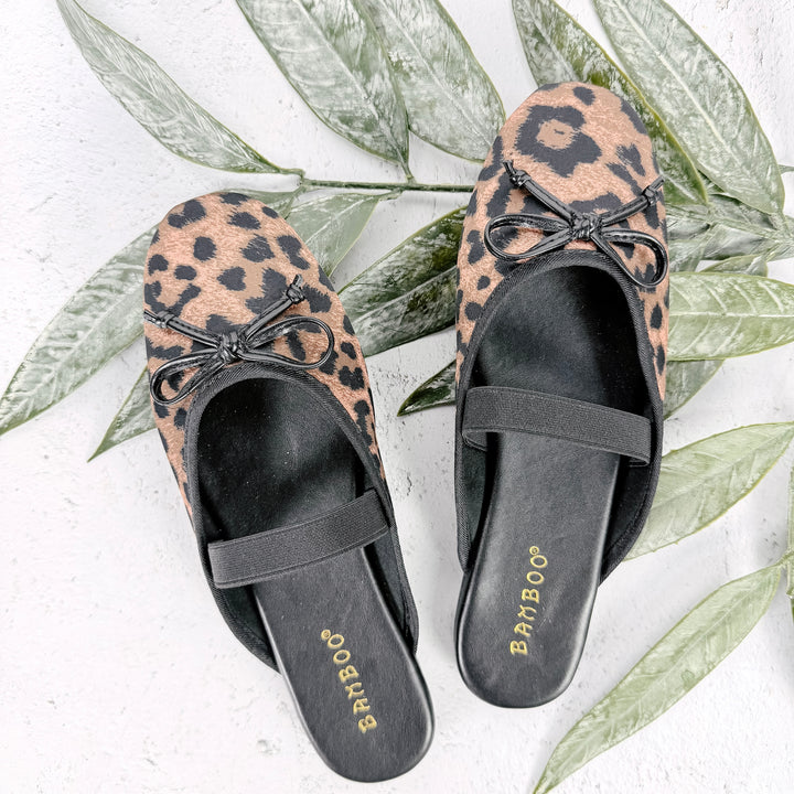 Casson Leopard Ballet Shoe- Black