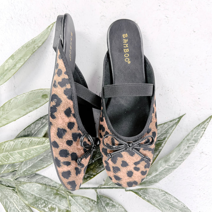 Casson Leopard Ballet Shoe- Black